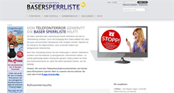 Desktop Screenshot of baser-sperrliste.de